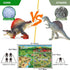 Figures,12 Playset FRUSE Jurassic Dinosaur Toys PCS Realistic Large Dinosaur Figurines with Jumbo Play Mat