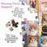 Cat Puzzles for Adults 1000 Pieces, Colorful Flower Crowns Cute Animal Puzzles, Funny Kitty Jigsaw Puzzle