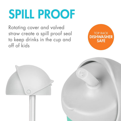 2 Count Boon Nursh Silicone Straw Sippy Cup Lid - Conversion Top for Bottles - Toddler Cup Top - Changes Baby Bottles