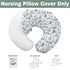 Watercolor Blue Racing Baby Nursing Pillow Covers for Boy Blue Racecar Balloon Stars Cake Nursing Pillowcase