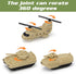 7 XDUOYJOY Military Fighter Jet Toys, Army Airplane Toys with Vehicles Trucks Helicopter Army Men, Decorate & Launch