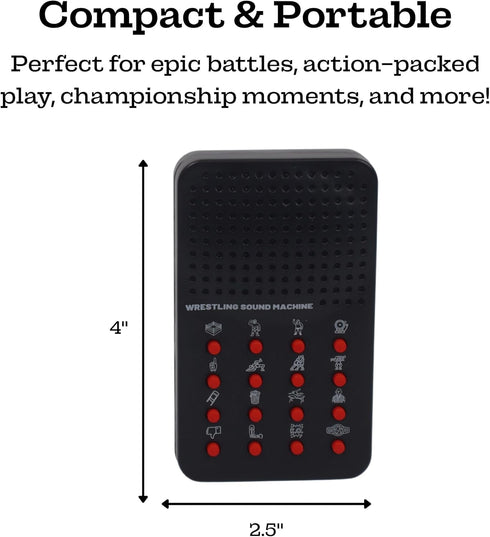 16 6,8,12 Wrestling Sound Machine - Wrestling & Announcer Phrases for Wrestling Toys Interactive Wrestling Noise