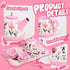 Set 3-6, 15-Piece Set Floral Tea Party for Little Girls Ages Pretend Play Kitchen Toys with Teapot, Cups, Plates