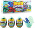 DINOBROS Surprise Eggs with Dinosaur Toys Inside, Mystery Eggs Toy with Dino Chomper Keychains for Birthday Favors