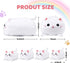 Cute Cat Plush Stuffed Animal with 4 Baby Soft Pillows, Birthday Gift for Kids