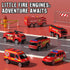 3 4 5 Playset 3+ Lehoo Castle Fire Truck Toy for Years Old Boys, Fire Trucks with Rotating Ladder, Realistic Lights