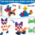 Poen 800 pcs Counting Blocks, Colorful Math Manipulatives, Educational Math Construction Toy for Kids Ages 4-8