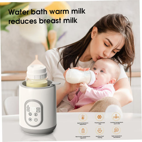 Licsaliwe Bottle Warmer Quick Thawing PP Portable Bottle Warmer with Smart Temperature Control for Breastmilk Baby Food