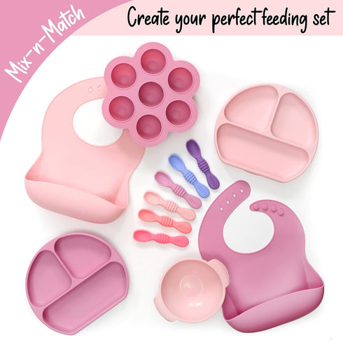 PrimaStella Silicone Baby Bibs, Soft Adjustable Waterproof Bib for Babies & Toddlers, BPA Free