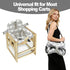 2-in-1 Padded Shopping Cart Cover for Baby & Toddler, High Chair Cover with Soft Thigh Guards, Grocery Cart Seat