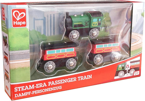 Hape Kids Wooden Railway Steam Engine Toy - Classic Design