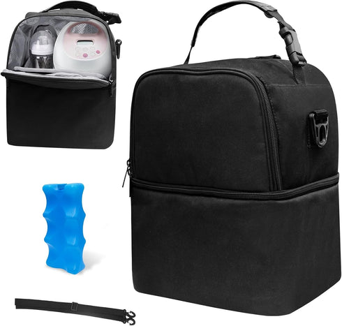 Generic Breast Pump Bag for Spectra S1 S2, Insulated Travel Backpack with Ice