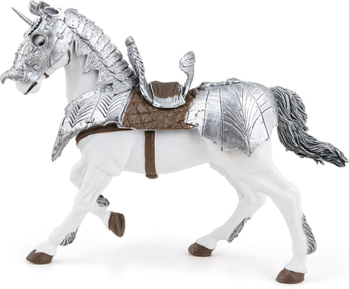 Papo Hand-Painted Medieval-Fantasy Horse in Armour - 39799 Collectible Figurine for Children