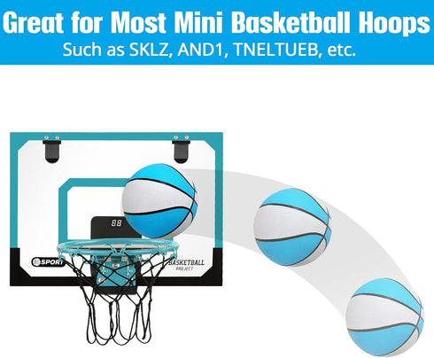 TNELTUEB Mini Basketball Replacement - 8.5 Inch Mini Pool Basketballs for Indoor Outdoor Toy