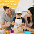 VONTIQUE 32 Setsfor 3+ pcs Kids Cooking&Kids Baking Real Cooking BakingMontessori Kitchen Tools for Toddlerswith Chef's