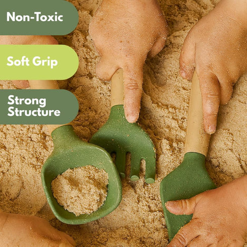 Set, ChildGen Gardening Tools Mini Tools for Shaping Play Sand & Sensory Play, Creative Outdoor & Indoor Fun for Kids