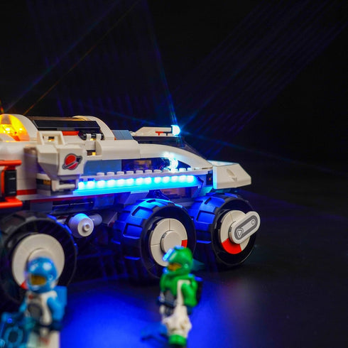 Upgraded LED Light Kit for Lego Command Rover and Crane Loader Building Set, Remote Control Version Compatible