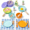 Wooden Kitchen Toys for Toddlers, Montessori Pretend Play Kitchen Accessories, Play Food