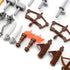 Feleph Medieval Weapons Pack for Knight Figures, Ancient Kingdom Military Soldier Castle Equipment Kit
