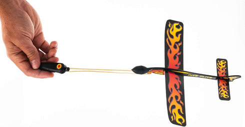 Glider Flying Slingshot Plane Toy (Pack of 12), Pinata Filler Party Favors, Play Foam Airplanes for Kids & Adults