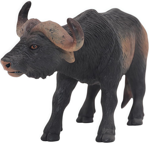 Gemini&Genius Cow Toy for Kids, Realistic Buffalo Safari Animal Figure for Nature Learning