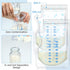 500 Count 8 oz Sherr Breastmilk Storage Bags Breast Milk Storing Freezer Bags for Breastfeeding with Pour Spout