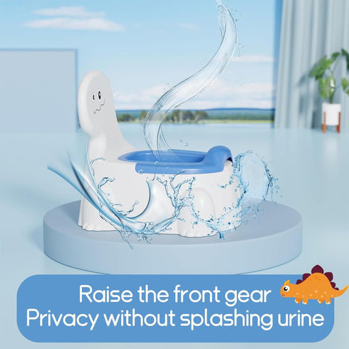 Potty Training Toddler Toilet Seat, Toilet Potties Training for Children Infant Baby Dinosaur Potty Chair with Splash
