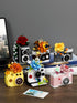 Sacblirr Ice Blue Film Cute Flower Camera Series Mini Building Toy Bricks Micro Blocks Kit Miniature Toys Ideal