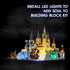 Vaodest LED Light for Lego 76419 Castle and Grounds Set, Compatible with Model 76419 (LED Light Only)