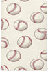 Mazeann Baseball Balls Vintage Crib Sheets Soft Breathable Fitted Baby Crib Sheets Mattress