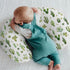 Watercolor Cactus Baby Nursing Pillow Covers for Boy Girl Green Cactus Leaves Nursery Pillowcase for Breastfeeding