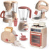 Yalujumb Play Kitchen Toys, Pretend Play Kitchen Appliances Toy Set with Coffee Maker,