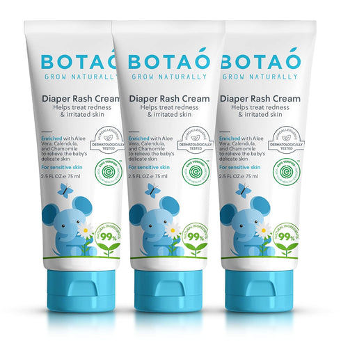 BOTAO Baby's Natural Diaper Cream | Organic Diaper Cream EWG Verified |