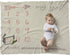 Primitives by Kathy Baby Milestone Blanket, 42 x 36-Inches, My Girl