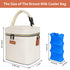 Pack, 6 9 Mancro Breastmilk Cooler Bag with Ice Fits Insulated Baby Bottles Up to Ounce, Breast Milk Cooler for Nursing