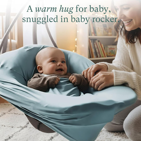 PurComfy Baby Car Seat Cover, Supersoft Bamboo Viscose Carseat Cover for Infant Boys & Girls, Breathable Multi-Use