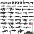 Weapons Pack Military Weapons Accessories WWII Soldier Model Toys Military Equipment Battle