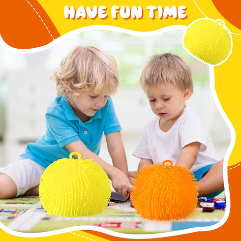 Sonwyoung 2 8 Inch Pcs Puffer Ball Spiky Sensory Balls Bulk Bouncy Sensory Stress Relief Toy for Fun Fidget Anxiety