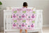 SqtmuHLuo Pink Halloween Baby Blanket Boy Girl Gift Neutral Cartoon Bat Cute Pumpkin Skull Soft Flannel Fleece Nursery