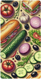 CZXW Vegetables and Sandwiches Crib Sheets Fitted 52" x 28" Natural Cotton Soft