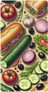 CZXW Vegetables and Sandwiches Crib Sheets Fitted 52" x 28" Natural Cotton Soft