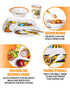 Lehoo Castle Kids Plates and Bowls Set, 5-Piece Dinnerware for Toddler, Includes Plate, Bowl, Cup, Tableware