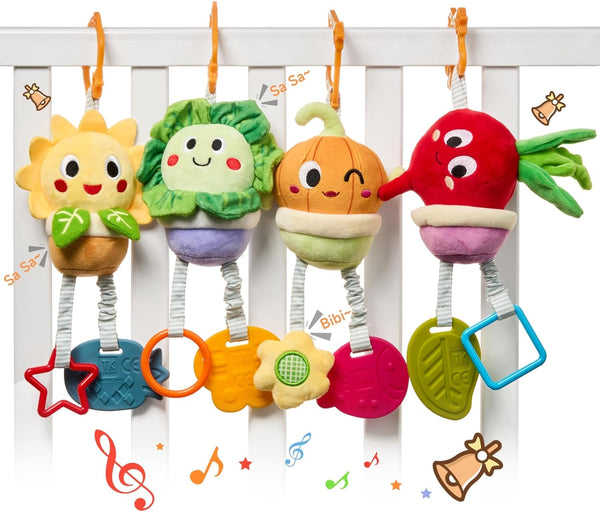 TUMAMA Baby Toys 0 3 6 12 Months, Soft Hanging Stroller Toys