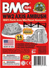 BMC Classic Marx Axis Ambush - 14pc Gray Plastic Army Men Playset Accessories