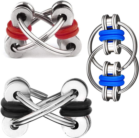 DBlosp Fidget Toy Flippy Chain Stress Anxiety Relief Chain ADHD and ADD, Anxiety