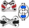 DBlosp Fidget Toy Flippy Chain Stress Anxiety Relief Chain ADHD and ADD, Anxiety