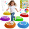 Scvcid Rechargeable Stepping Stones for Kids, 6pcs Music and Light Up Non-Slip Balance