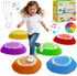 Scvcid Rechargeable Stepping Stones for Kids, 6pcs Music and Light Up Non-Slip Balance