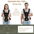 6-in-1 Baby Carrier with Hip Seat, Baby Carrier Newborn to Toddler, Forward-Facing Carry for Active Babies, Adjustable