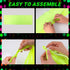 88 Pcs Glow Neon Party Supplies, Including Neon Paper Garland, Paper Tassels Garland, Triangle Flags for Birthday